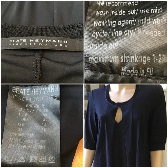 Elegant Black Dress with Keyhole Detail - Picture 3 of 3